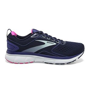 Brooks Transmit 3 Road Running Shoes - Womens, Navy/Blue/White | IE-DGV183290